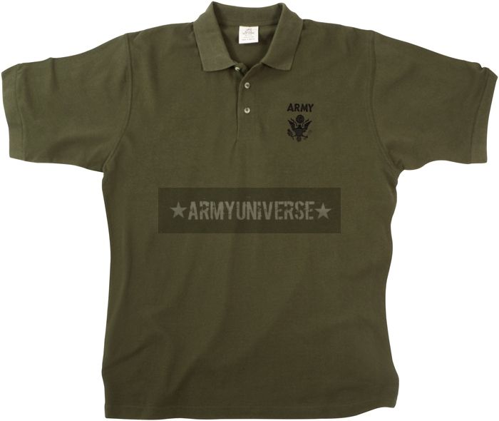 Military Embroidered Army Polo Golf Shirts  