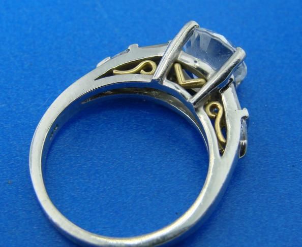 Platinum Diamond Ring Size 7 Gold Wedding Engagement 9g  