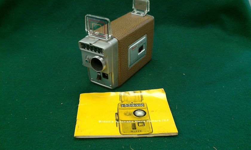 1959 Vintage Brownie Automatic 8mm Movie Camera w/ manual  