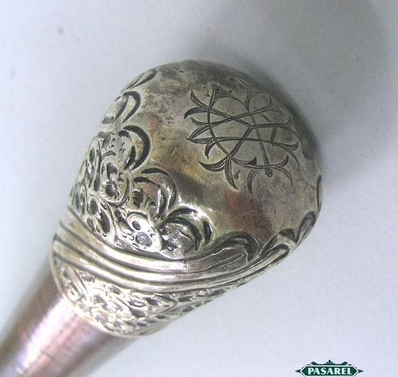 Fine Sterling Silver Walking Stick Cane Birmingham 1896  