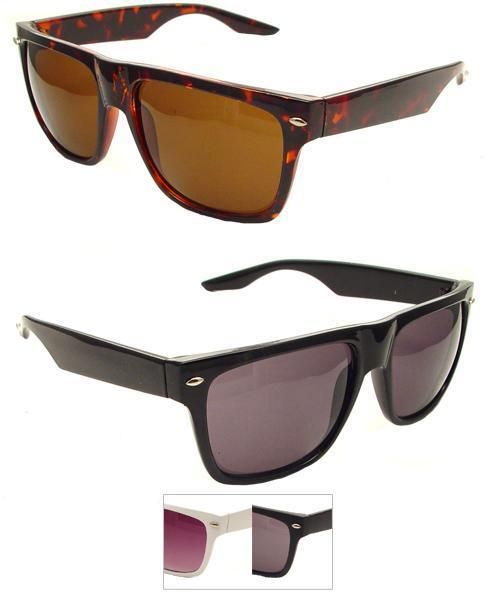 FLAT TOP DESIGN WAYFARER SUNGLASSES  