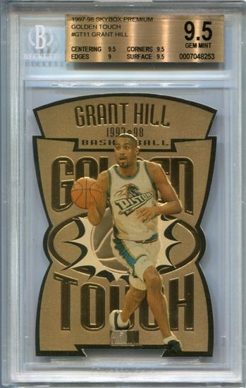   98 SkyBox Premium Golden Touch #GT11 Grant Hill BGS 9.5 Gem Mint *8253