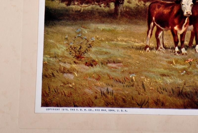 ATKINSON FOX The Herefords #2 Vintage Cow Print  