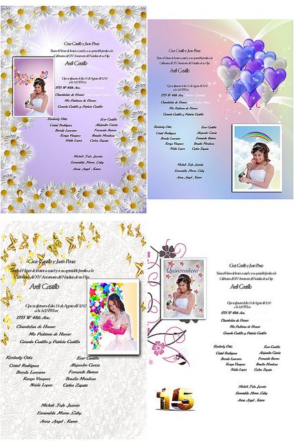 65 Backgrounds for Quinceaneras Photos / Invitations  