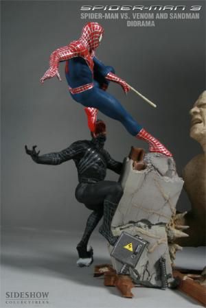 SPIDERMAN VS. VENOM VS. SANDMAN SIDESHOW PREMIUM FIGURE  