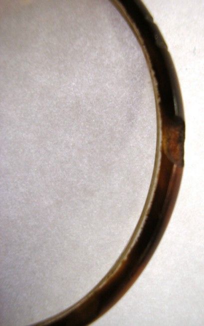 ANTIQUE MONOCLE & 2.5X LENS HANDCARVED ITALIAN SHELL  