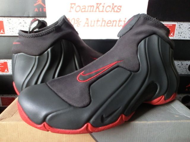 Nike Air Flightposite One B Dark Charcoal/Varsity Red 624015 003 Men 