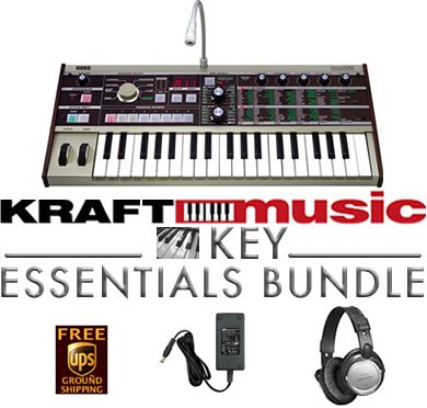 Korg microKORG synth vocoder KEY ESSENTIALS Bundle  