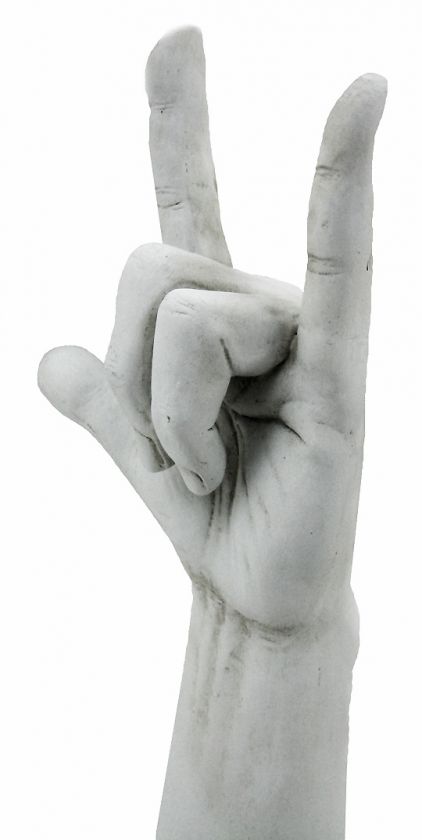 ASL `I Love You` Sign Statue Sculpture Vitruvian  