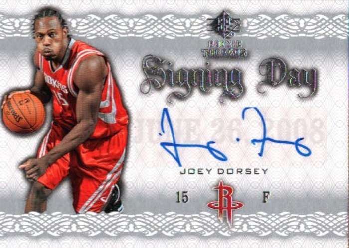 JOEY DORSEY 08/09 SP ROOKIE THREADS AUTOGRAPH AUTO RC #SD JD H2814 