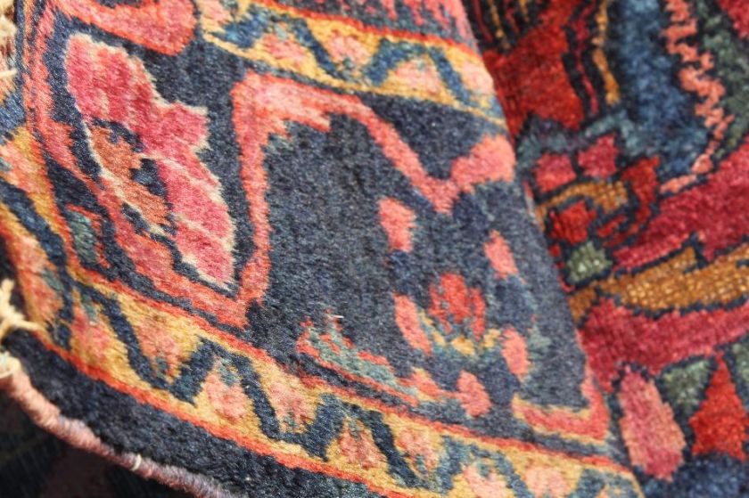 Antique 1910 PERSIAN SAROUK LILIAN RUG 7ftx5ft  