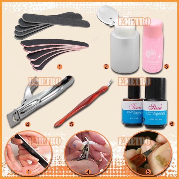 Pro Kit de Gel UV + Lampara para crear uñas gel arte 3D  