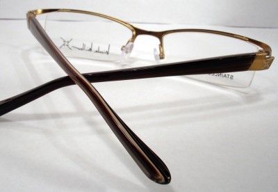 Nicole Miller new Women Eyeglass Frame Mon Amie Gold  