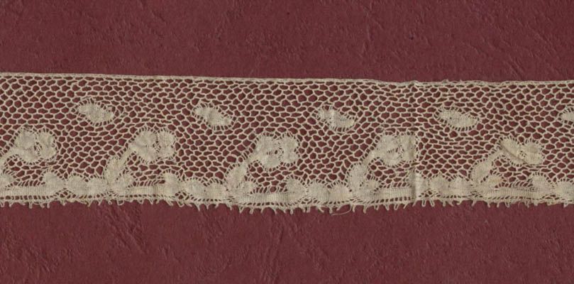 ANTIQUE FRENCH VALENCIENNE LACE EDGING & INSERTION HANDMADE  