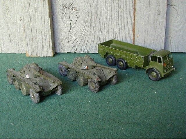 DINKY,2 E.B.R.Panhard Tank # 80A & Ten Ton Truck # 622  