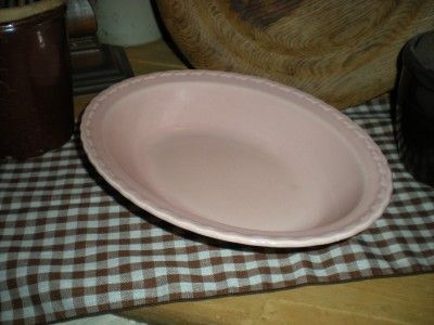 Vintage Vernon Kilns Pottery Pink Serving Bowl Early Authentic 