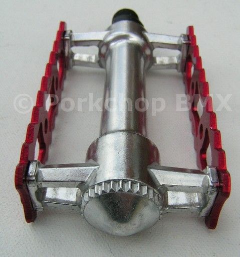 VP 365 alloy rat trap BMX alloy pedals 1/2   RED ANO  