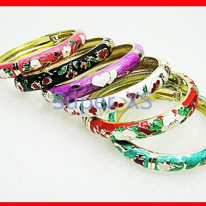 New Wholesale jewelry lots 2pcs China unique cloisonne bracelets free 