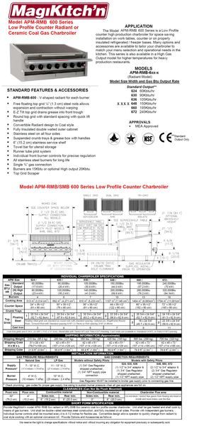 MagiKitchn 48 Radiant Counter Charbroiler APM RMB 648  