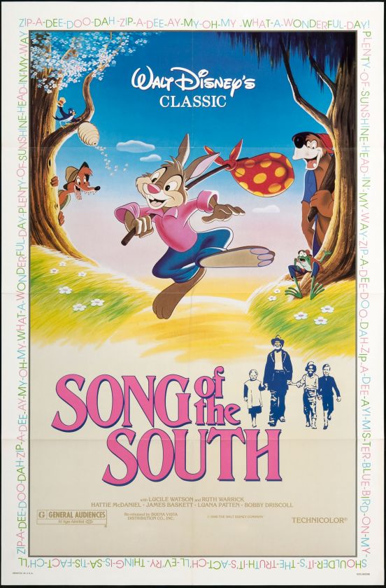 Song of the South 1986 Re Release U.S. One Sheet Movie Poster  