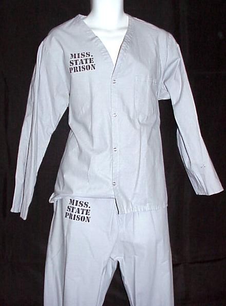 MISSISSIPPI STATE PRISON LIFE 2 PC PAJAMA SET MURPHY  