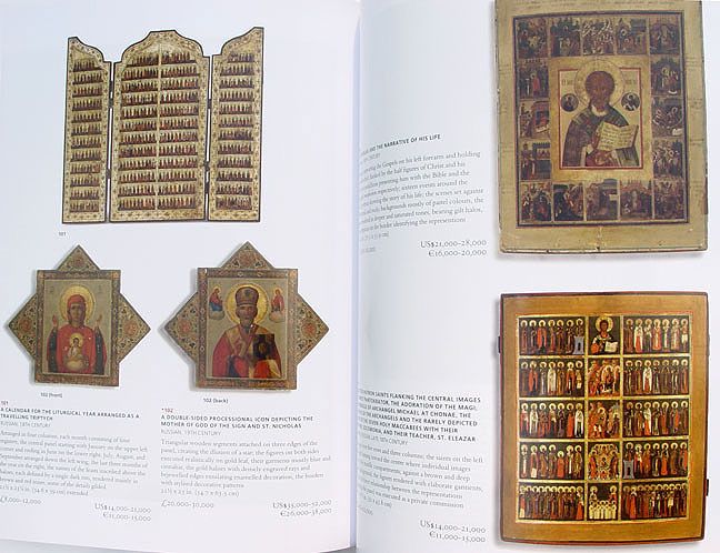   ICONS & ORTHODOX WORLD ARTEFACTS CHRISTIES CATALOGUE BOOK  