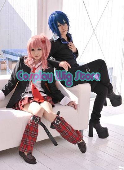 Shugo Chara Ikuto Tsukiyomi Dark Blue Short Cosplay Hair Wig  