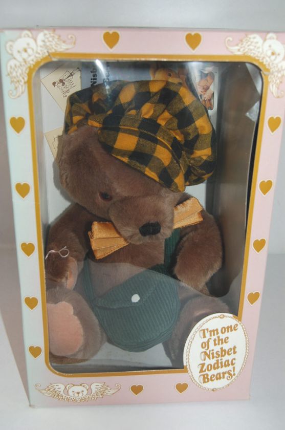 Nisbet Teddy Bear Peter Bull ZODIAC NRFB AQUARIUS 14  