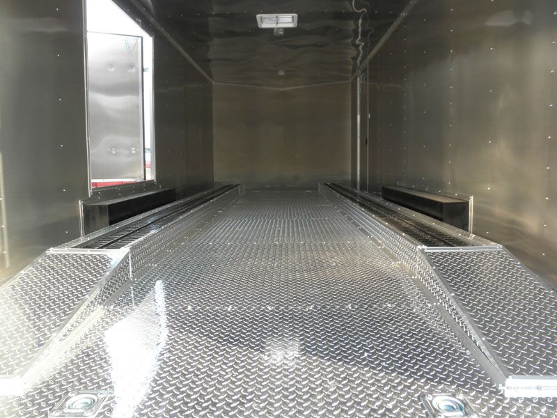 NEW 8.5 X 24 ENCLOSED TRAILER CAR BIKE CARGO HAULER  