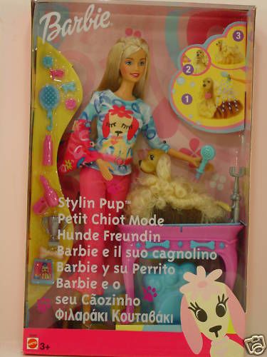 BARBIE 2002 BARBIE E CAGNOLINO ORIGINALE MATTEL 56663  