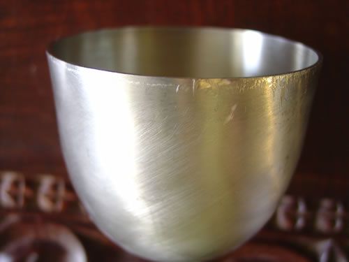 Pewter Set 4 Cups & Tray Cape Cod Crafters  
