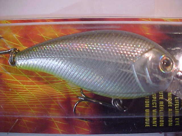 BLAZE Lure Bass Fishing Bait 3 Silver Fat Rattlin SHAD Lure CrankBait 