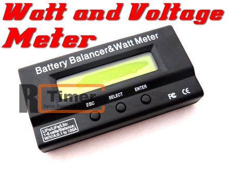 New RC Timer Battery Balancer & Watt and Voltage Meter  