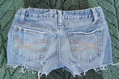   ChelseaDenim Jean Cutoff Destroyed Short shorts Trashy Sz 3/4  