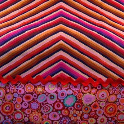 Kaffe Fassett~CHEVRON STRIPE~RED Wine~GP90 Fabric /Yd  