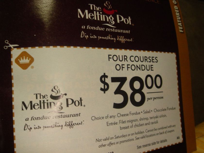 MELTING POT Coupons ATLANTIC CITY NJ PHILADELPHIA  