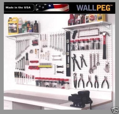 PEG BOARD & HOOK KIT  PEGBOARD GARAGE TOOL STORAGE 72  