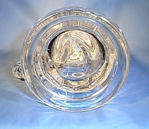 BK3 * LIDDED BEER STEIN GLASS VINTAGE GERMAN 1970s  