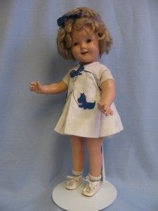   Shirley Temple doll Unusual Curly Top Scottie Dog NRA Tagged Ensemble