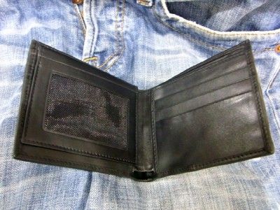 SUPER BLACK CROCODILE ALLIGATOR TAIL BIKER MENS WALLET  