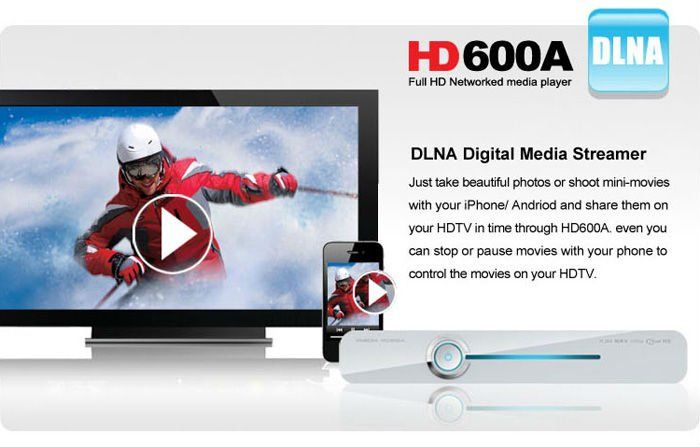   HD Network HDD Media Player With Bulid in WiFi H.264 MKV DTS  