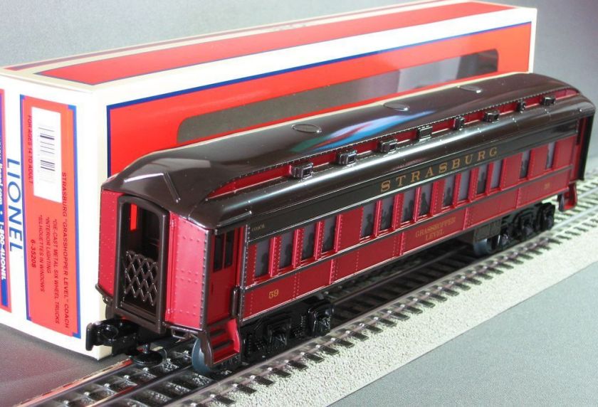 LIONEL STRASBURG GRASSHOPPER COACH 6 30133 car passenger train 6 35208 