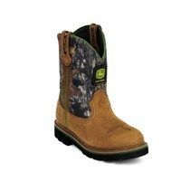 JOHN DEERE JOHNNY POPPERS BOYS BOOTS MOSSY OAK NIB  