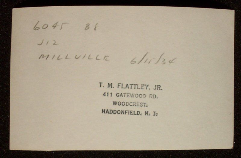 1934 Pennsylvania Reading Seashore Lines Millville NJ  