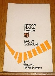 NHL schedule 1970 71 and final statistics 1969 70 #3  