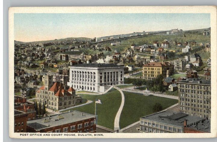 Old Postcard Post OfficeCourt House Duluth,Minnesota  