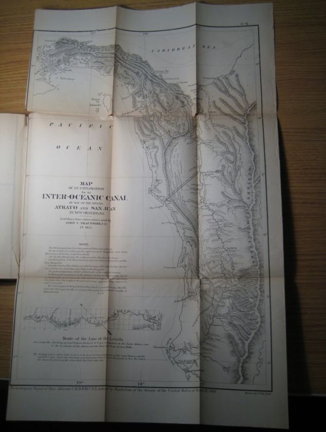 1866 Davis Interoceanic Railroads and Canals   13 maps  