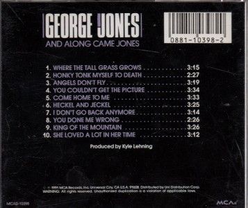 GEORGE JONES AND ALONG CAME JONES CD 1991 NEAR MINT  