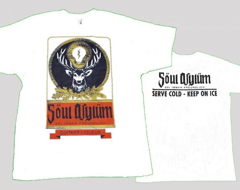 Soul Asylum Guitaar Liqueur Double Sided T Shirt  