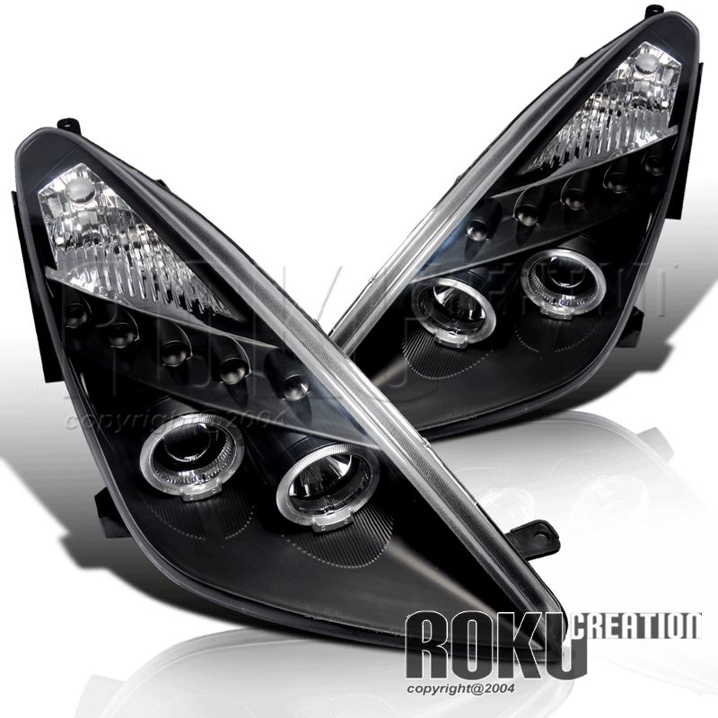 00 05 TOYOTA CELICA GT GTS JDM BLACK PROJECTOR HEADLIGHTS  